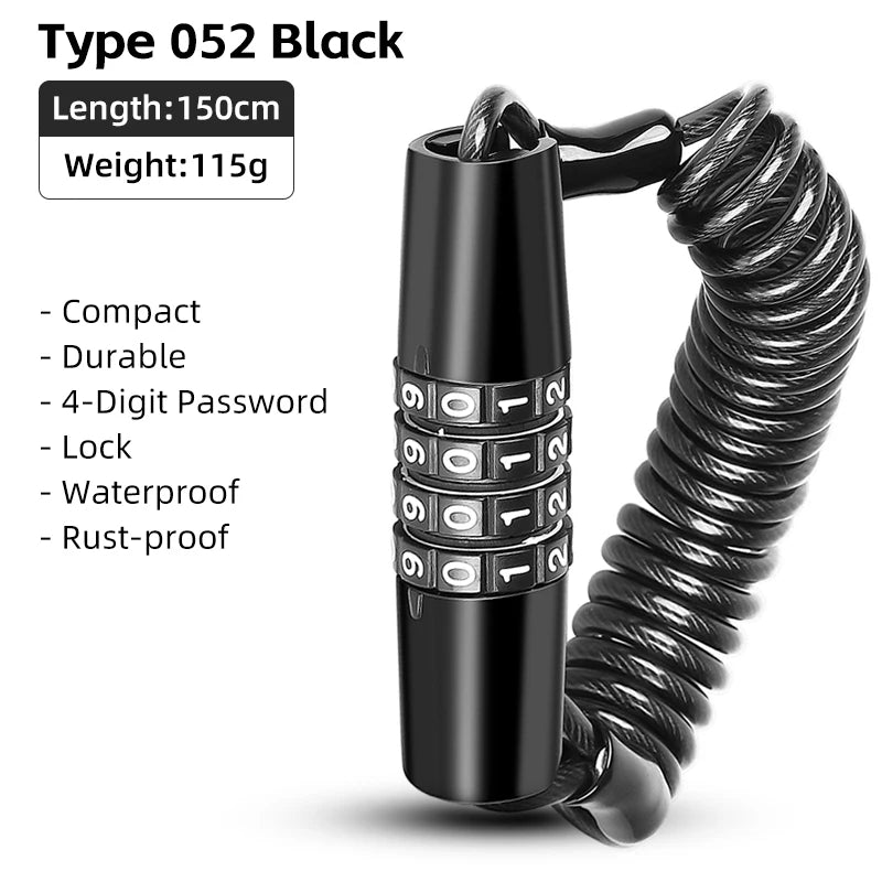Portable Bicycle Password Lock WEST BIKING