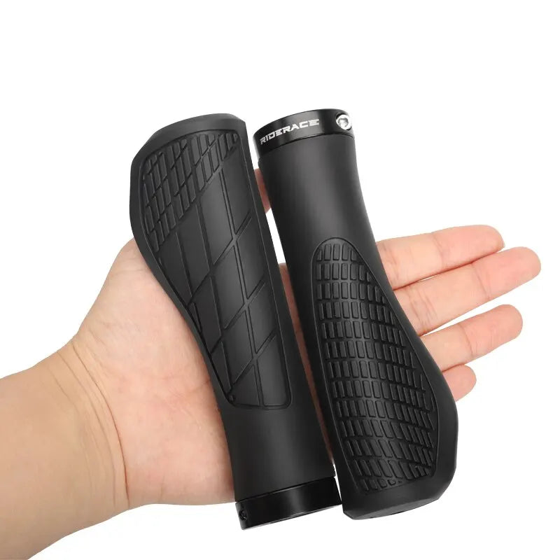 Bicycle Soft Rubber Shockproof Ergonomic Anti-Slip Handlebar RIDERACE