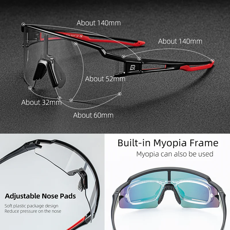 Cycling Glasses Photochromic Eye Protecting Glasses ROCKBROS