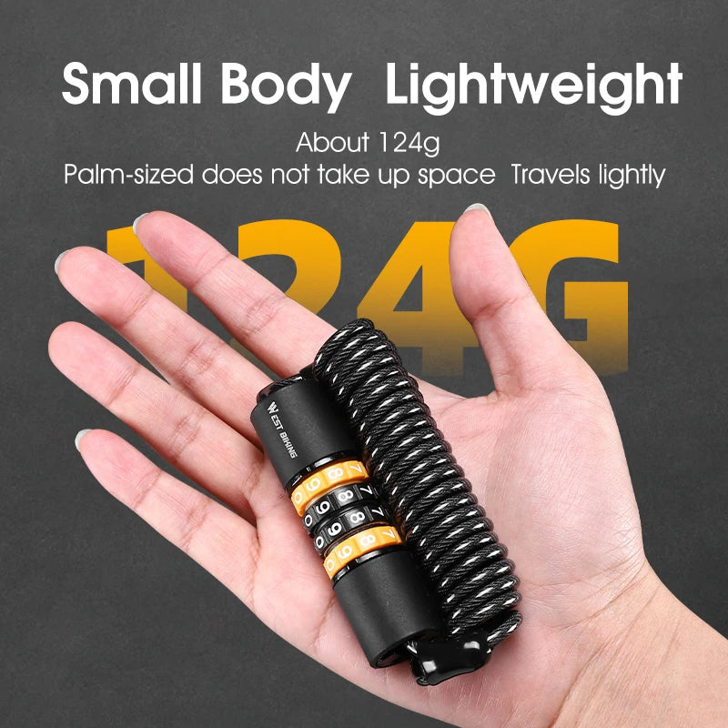 Portable Bicycle Password Lock WEST BIKING