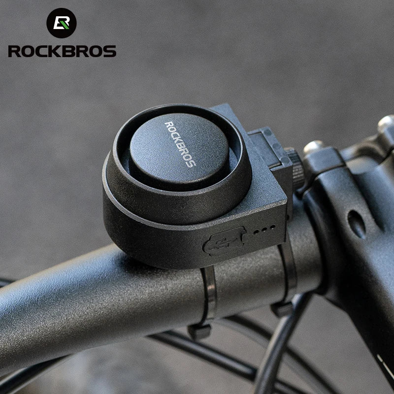 Bicycle Type-C Vibration Anti Theft Electric Alarm Horn with Wireless Remote Control ROCKBROS