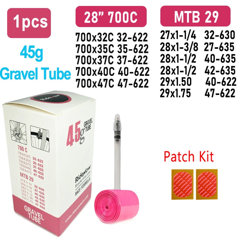 TPU Ultralight Bike Inner Tube with Patch Kit RideNow