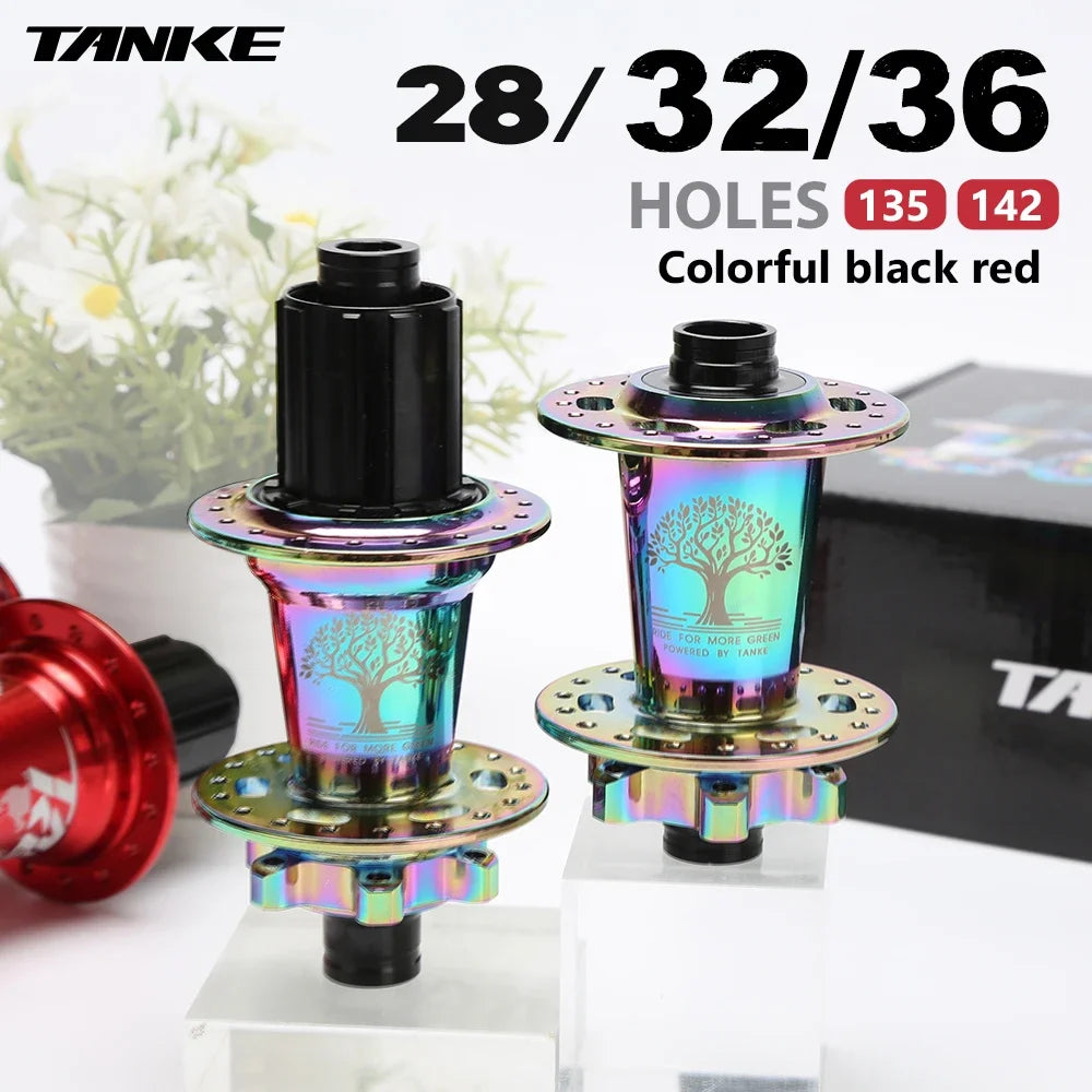 Click Hub 6 Bearing MTB Front Rear 28 32 36 Holes QR Thru-axle TANKE 120
