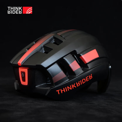 Road MTB Bicycle Helmet LED Light With Magnetic Goggles ThinkRider
