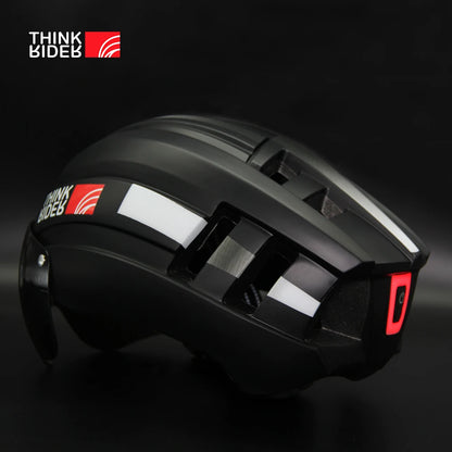 Road MTB Bicycle Helmet LED Light With Magnetic Goggles ThinkRider