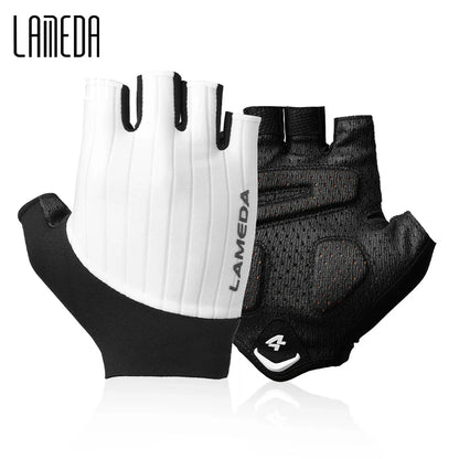 Summer Bicycle Half Finger Gloves 3D Padded Anti-Slip Shock-Absorbing LAMEDA