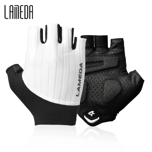 Summer Bicycle Half Finger Gloves 3D Padded Anti-Slip Shock-Absorbing LAMEDA