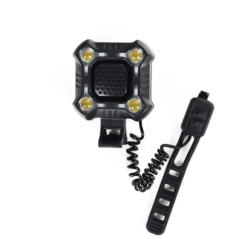 Bicycle Multifunctional 2-in-1 Horn Lamp High Decibel Waterproof USB Charge
