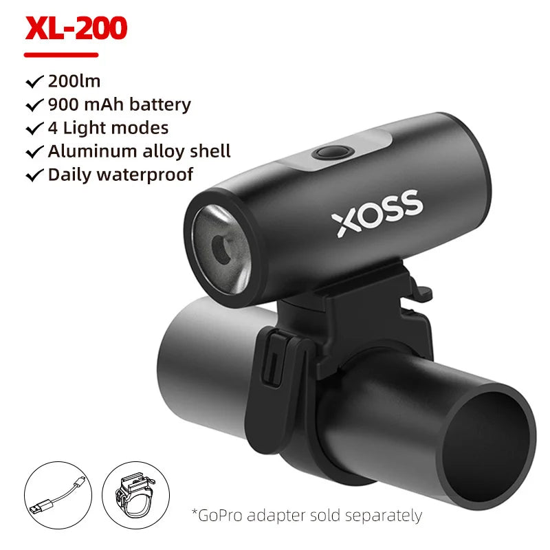 Bike Light XL1200 Headlight Waterproof Rechargeable Front Lamp XOSS 200-1200 Lm