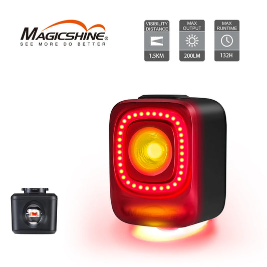 Rechargeable Bicycle Tail Lights 360° with Smart Brake Sensor Magicshine SEEMEE 200