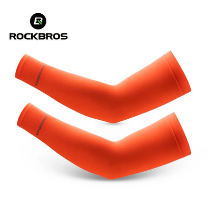 Summer Breathable Ice Silk Bicycle Sleeves Sun UV Protect ROCKBROS