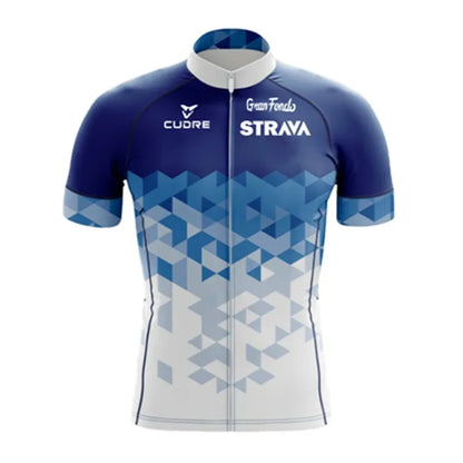 Jersey Set Strava Summer Short Sleeve Breathable Men's Mountain Bike Jersey