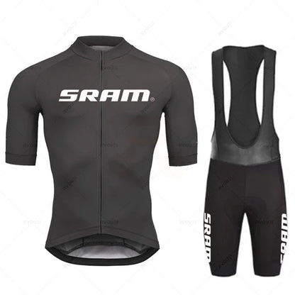 Team Cycling Jersey Summer Sets Sram