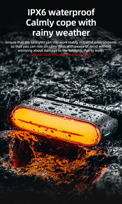 Magnetic LED Bike Tail Light Type-C 7 modes Rechargeable ROCKBROS