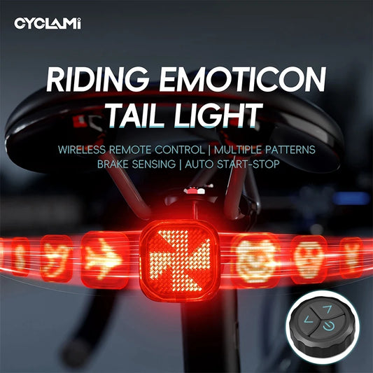 Wireless Team Sync Tail Light Auto Brake Sensing CYCLAMI CY180