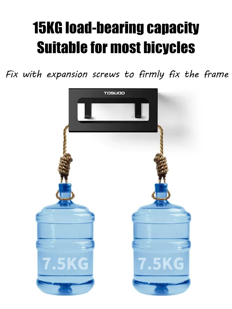 Mountain road bicycle wall rack storage