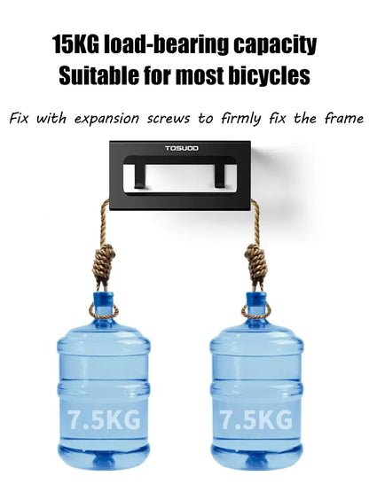 Mountain road bicycle wall rack storage