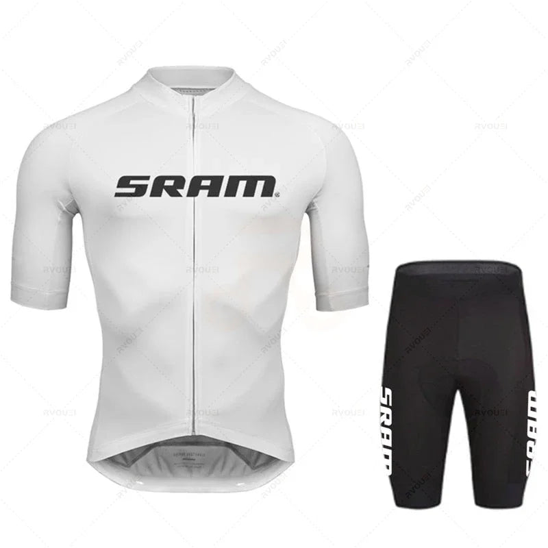Team Cycling Jersey Summer Sets Sram