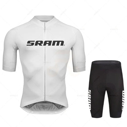 Team Cycling Jersey Summer Sets Sram