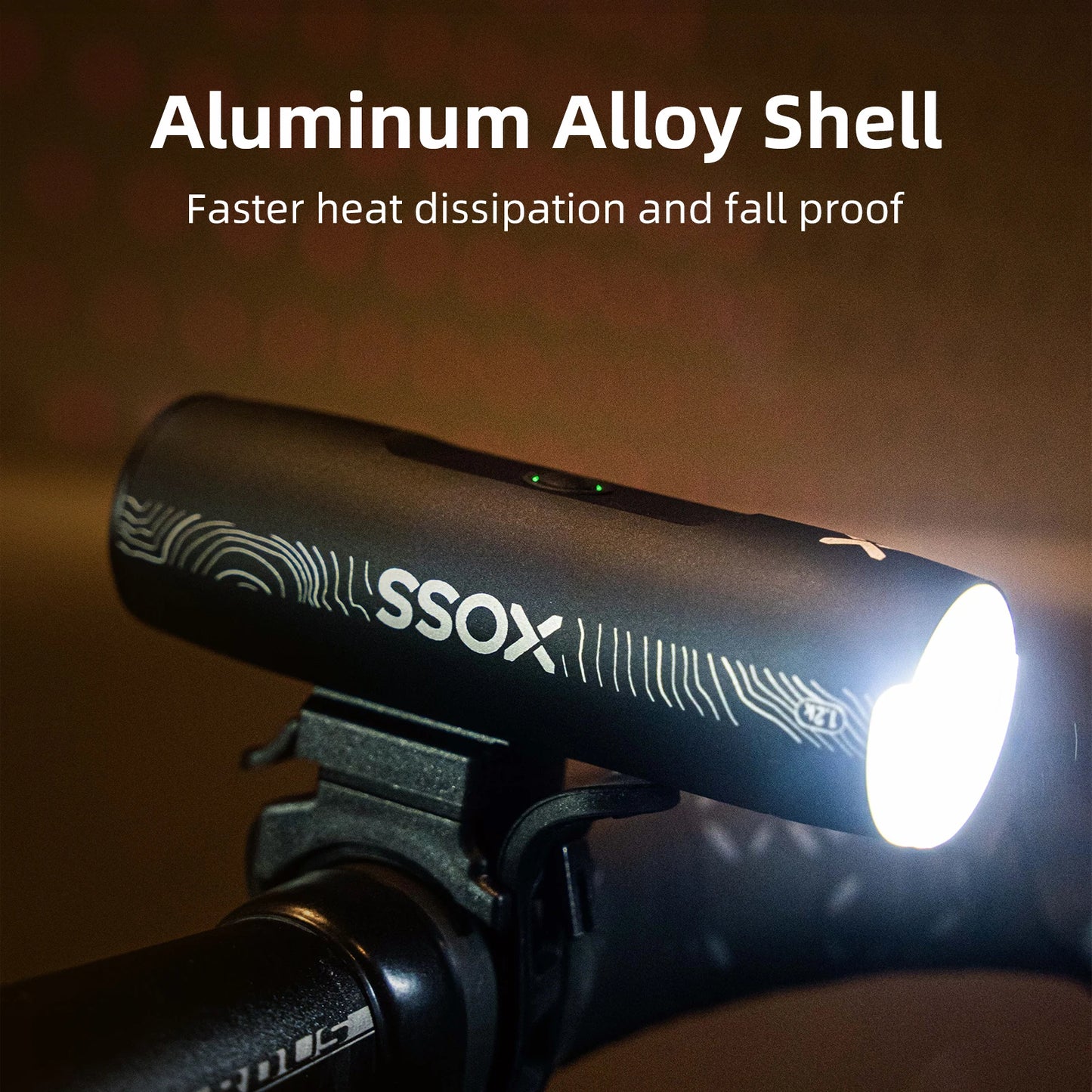 Bike Light XL1200 Headlight Waterproof Rechargeable Front Lamp XOSS 200-1200 Lm