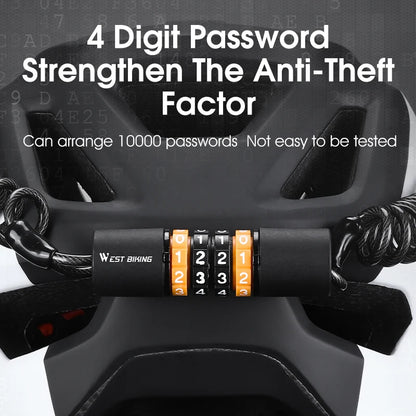 Portable Bicycle Password Lock WEST BIKING