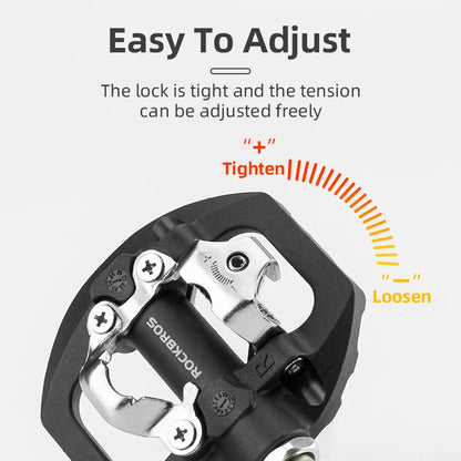 Bicycle Lock Pedal 2 In 1 Anti-slip Lock Nylon Pedal ROCKBROS