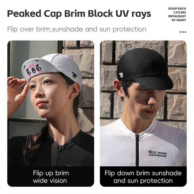 Cycling Cap With Brim Sun Protection WEST BIKING