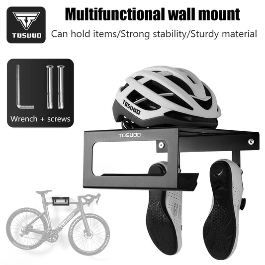 Mountain road bicycle wall rack storage