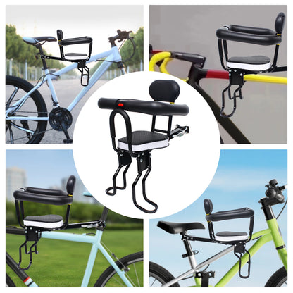 Kids Bike Seat Bearing 40kg Front Mounted