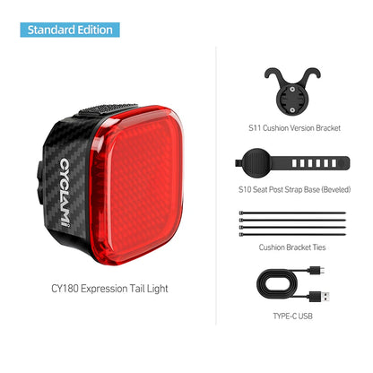 Wireless Team Sync Tail Light Auto Brake Sensing CYCLAMI CY180