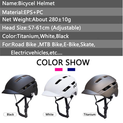 New Cycling Helmet In-Mold Mountain Road USB Rechargeable Taillight PJT