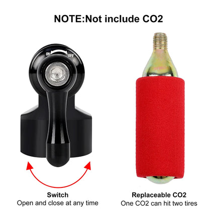 Mini Bicycle CO2 Pump Portable Tire Inflator WEST BIKING