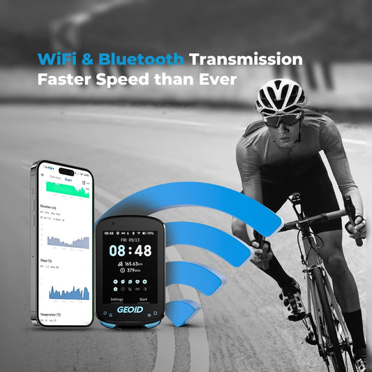 Bicycle Wireless Smart Computer Navigation WIFI ANT Odometer IPX7 GEOID CC600