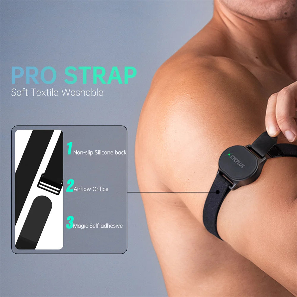 Heart Rate Sensor Bluetooth ANT+ Fitness Monitor for Garmin Wahoo GPS Bike Computer CYCPLUS