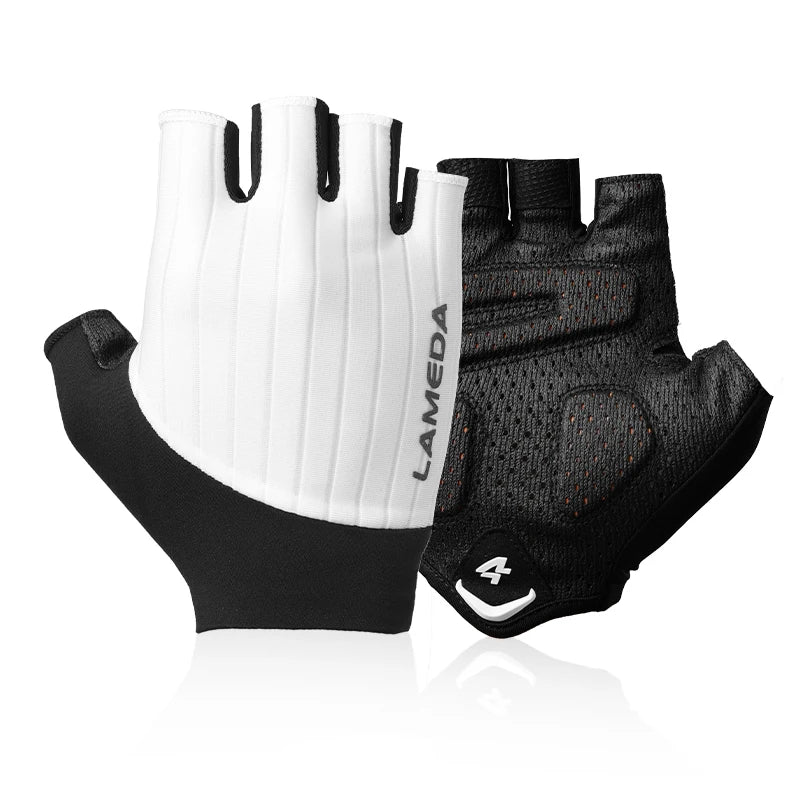 Summer Bicycle Half Finger Gloves 3D Padded Anti-Slip Shock-Absorbing LAMEDA
