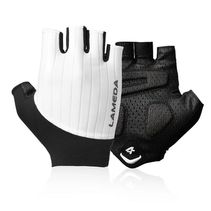 Summer Bicycle Half Finger Gloves 3D Padded Anti-Slip Shock-Absorbing LAMEDA
