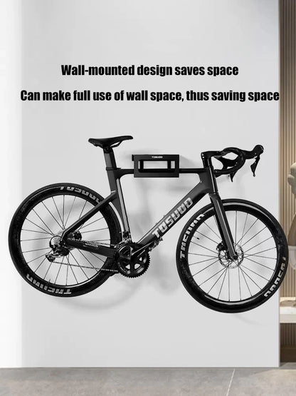Mountain road bicycle wall rack storage