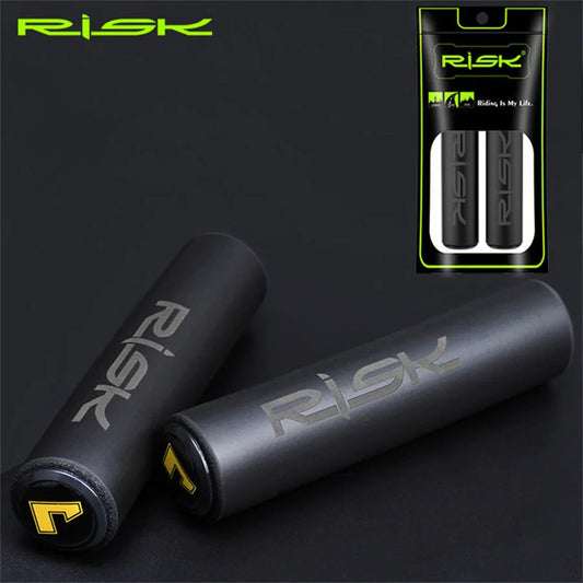 Bicycle Handlebar Grips With Dust Plug Shock-Absorbing Anti-skid RISK