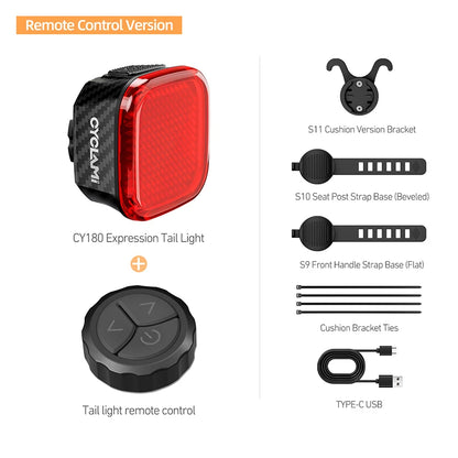 Wireless Team Sync Tail Light Auto Brake Sensing CYCLAMI CY180