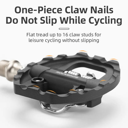 Bicycle Lock Pedal 2 In 1 Anti-slip Lock Nylon Pedal ROCKBROS