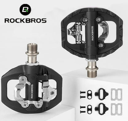 Bicycle Lock Pedal 2 In 1 Anti-slip Lock Nylon Pedal ROCKBROS