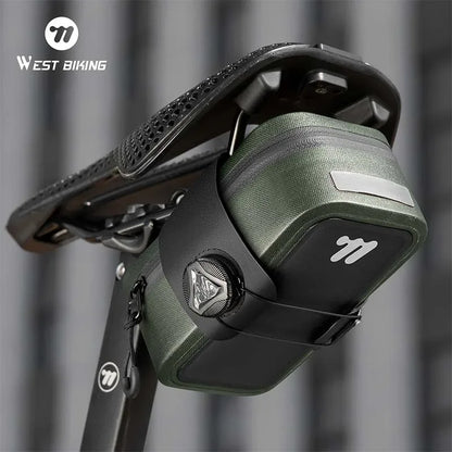 Bicycle Saddle Waterproof Bag 600D TPU Seamless WEST BIKING