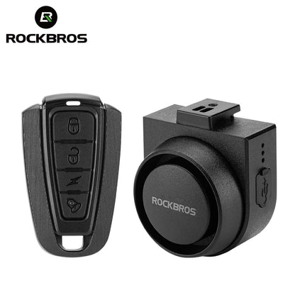 Bicycle Type-C Vibration Anti Theft Electric Alarm Horn with Wireless Remote Control ROCKBROS
