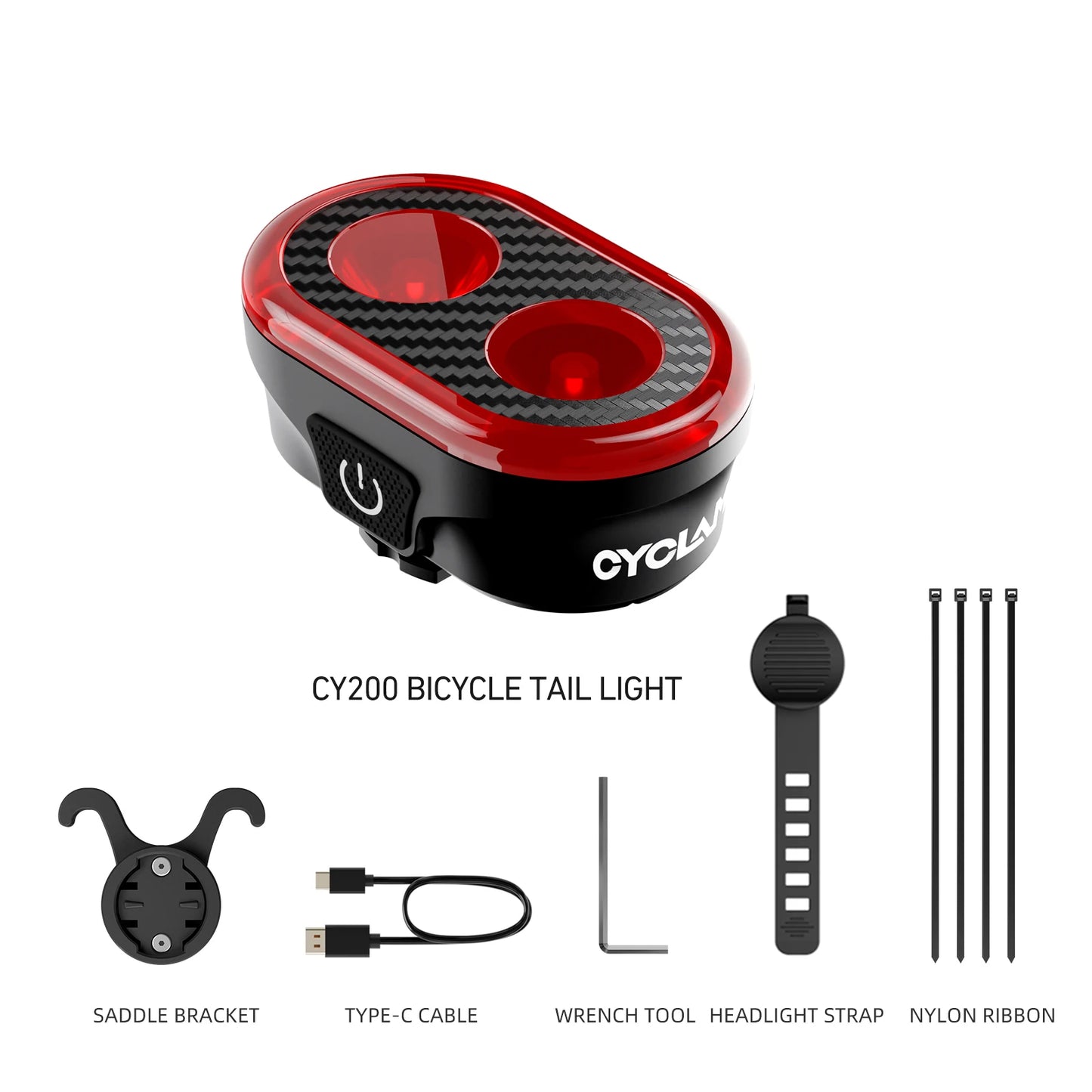 Bicycle Smart Brake Sensing Front Rear Light CYCLAMI CY300T