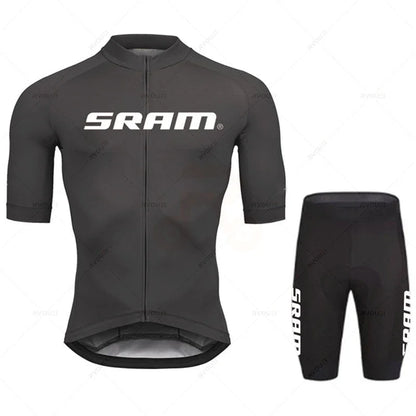 Team Cycling Jersey Summer Sets Sram