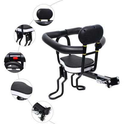 Kids Bike Seat Bearing 40kg Front Mounted