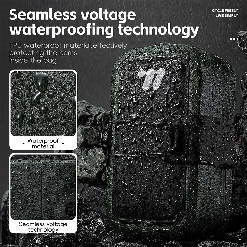 Bicycle Saddle Waterproof Bag 600D TPU Seamless WEST BIKING