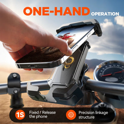 Shockproof Bike Phone Holder with Vibration Dampener For 4.7-7" Phones Joyroom