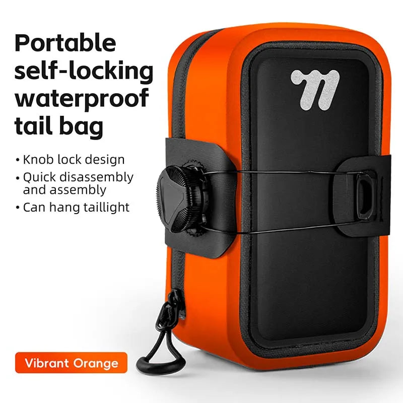 Bicycle Saddle Waterproof Bag 600D TPU Seamless WEST BIKING
