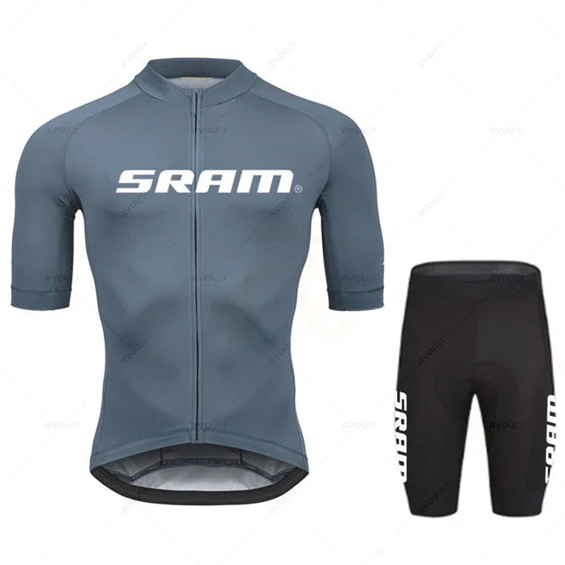 Team Cycling Jersey Summer Sets Sram